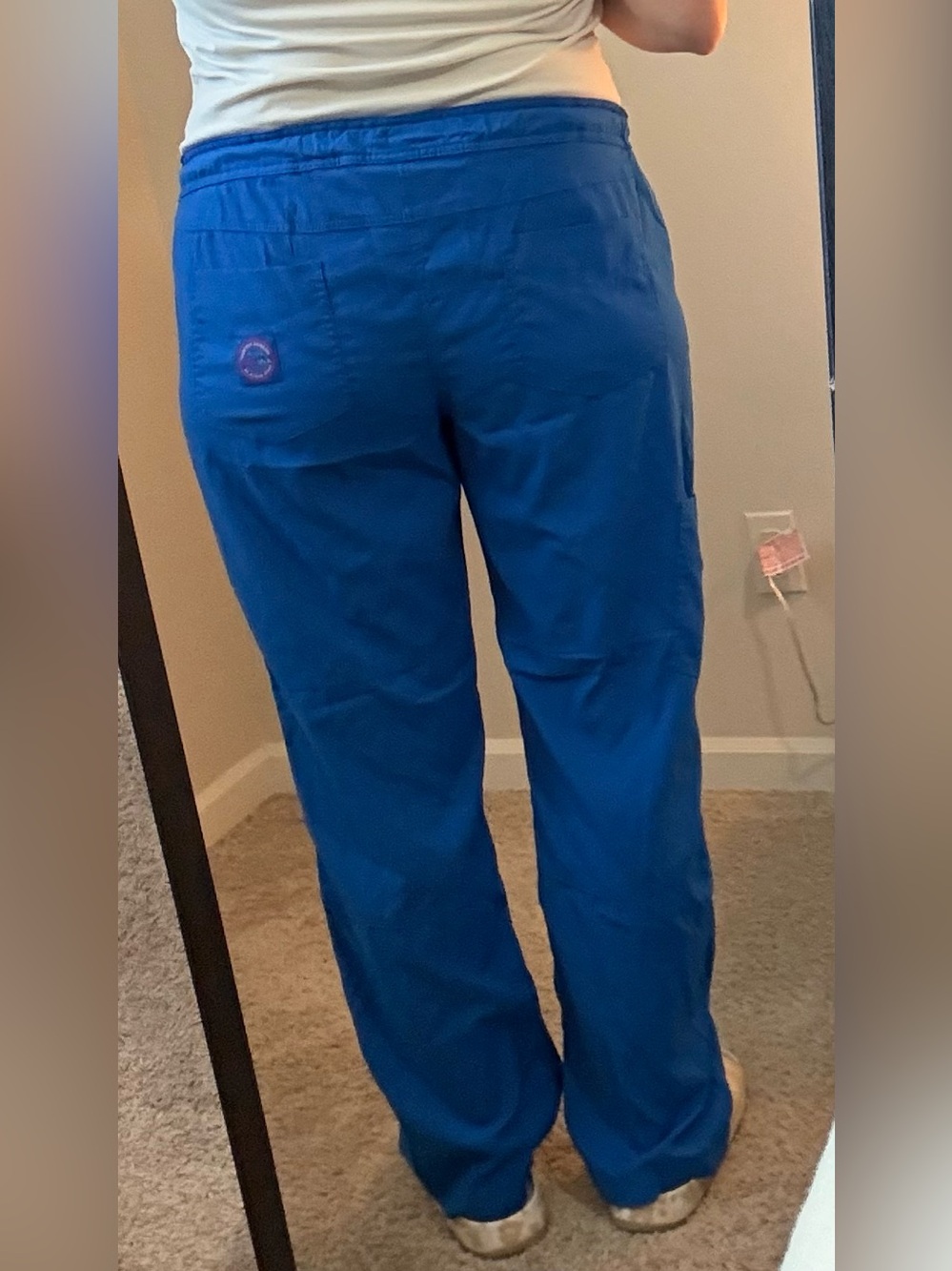 Koi Scrub Drawstring Pants in Royal Blue - Picture 3 of 8